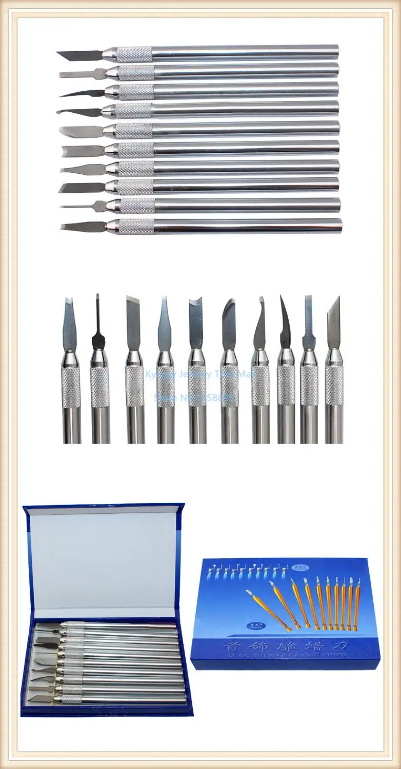 Ювелирных изделий Инструменты Воск резьбы инструменты воск, кухонный нож 10 шт./компл