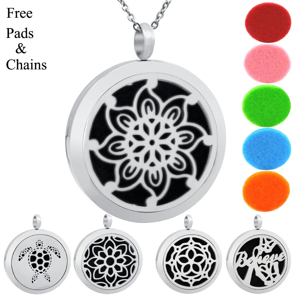 

Chain Free Tree 30mm essential oil diffuser necklace jewellery aromatherapy women perfume diffuser pendant(Welcome Dropship)