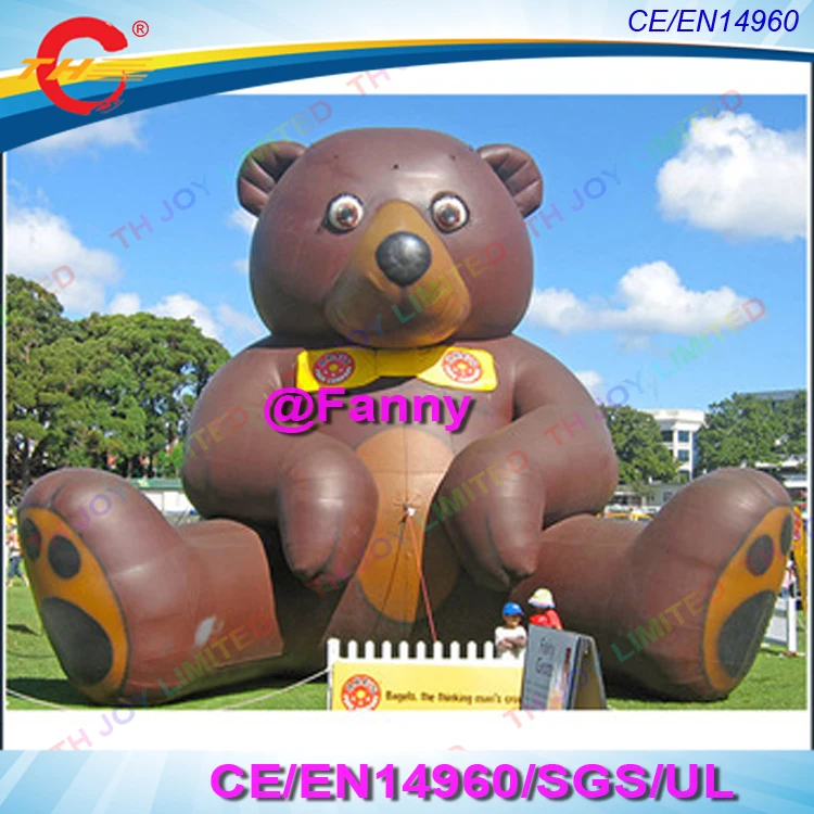 2019 New design 6m 20ft brown giant inflatable bear inflatable