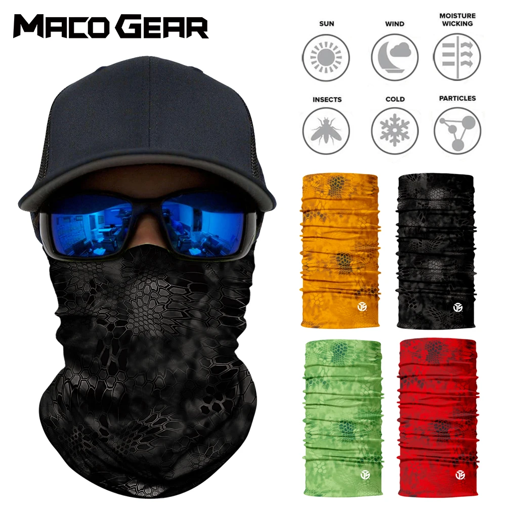 

Camo Magic Tactical Neck Gaiter Face Shield Fishing Cycling Hunting Hiking Military Army Camouflage Bandana Tube Scarf Face Mask