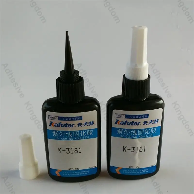 6pcs Kafuter K3181 50g Uv Glue Pvc Abs Adhesive Metal Plastic Showcase