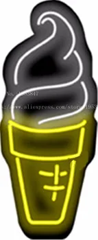 

Ice Cream Glass Tube neon sign Handcrafted Light Bar Beer Pub Club signs Shop Store Business Signboard signage 17"x14"