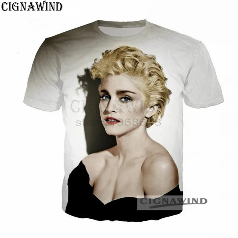 

Latest Pop queen singer Madonna t shirt men/women 3D printing t-shirts casual hip hop style tshirt streetwear summer tops