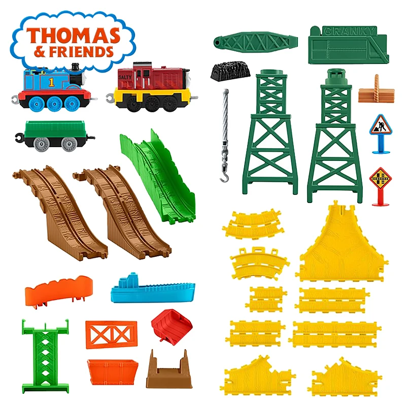 Thomas& Friends, электрическая серия, мини-игрушка, магнитная железная дорога для поезда, Brinquedos, brencam Docks, роскошный набор, игрушка Томас для детей