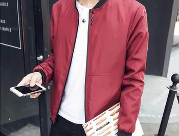 

Men Business Jacket Spring Autumn Spring Autumn Thin Leisure Jacket 7XL Fashion Tide Male Jacket British College Wind Jacket