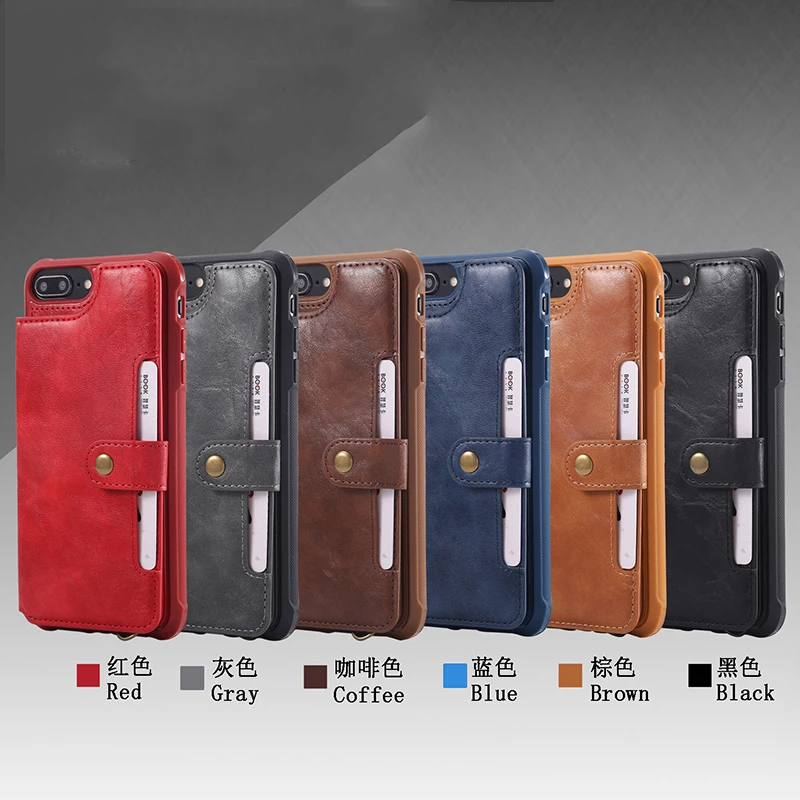Кожаный чехол бумажник для iPhone SE 2020 6 6s 7 8 Plus 11 Pro Max мягкий книжка X XR XS телефона с