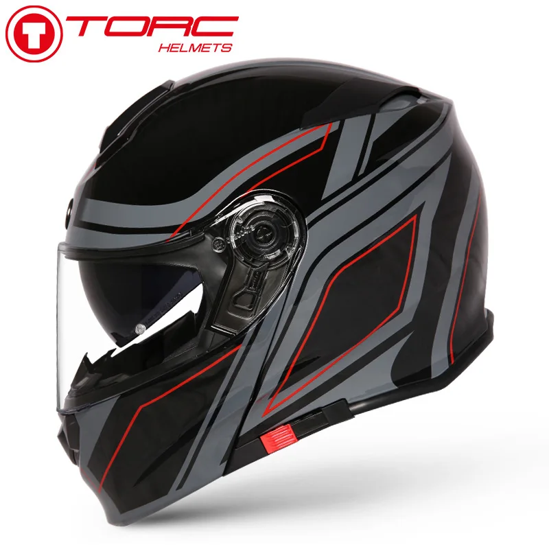 TORC moto rcycle флип-шлем с двойным щитком полное лицо Мужской мотоциклетный шлем гоночные велосипедные шлемы - Цвет: 10