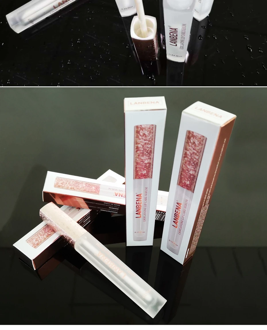 LANBENA Lip Plumper Lip Care Serum Moisturizing Repairing Lip Mask Increase Lip Elasticity Reduce Fine Lines Resist Aging Beauty