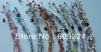 

Free Shipping 100 STEMS PRETTY PIP BERRY STEM FOR DIY WREATH FLORAL arrangement CRAFTS DECORATION ETC for wedding decor