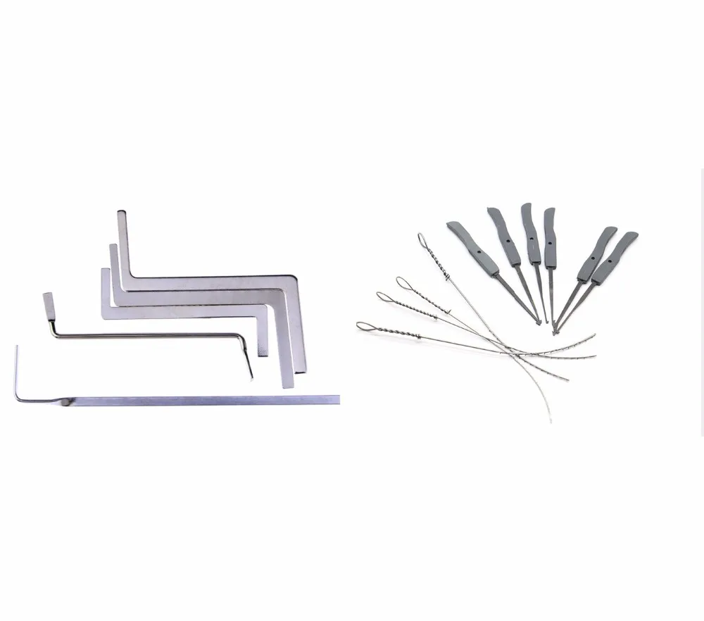 

Free Shipping Locksmith Maintenance Tool Set 5pcs Torsion Wrench+10pcs Broken Key Extractor Tools for Beginners Hot Sale