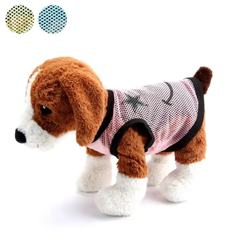 Mesh Breathable Vest T shirt Dog Clothes Sport Clothing For Dogs Spring