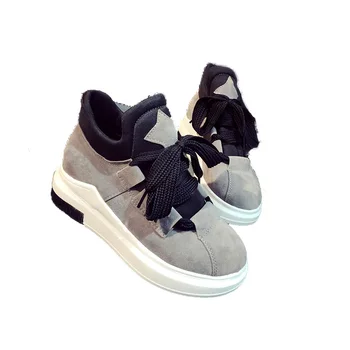

Pumps 2018 Hot Sell Womens casual Shoe Autumn Winter fashion Warm casual Shoe zapatos de mujer fashion lace up ladies pump shoes