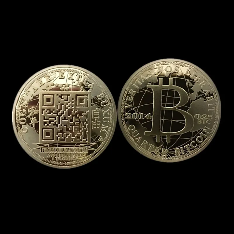 5 шт. Классическая интернет тема мир Биткоин QR два размера код настоящий