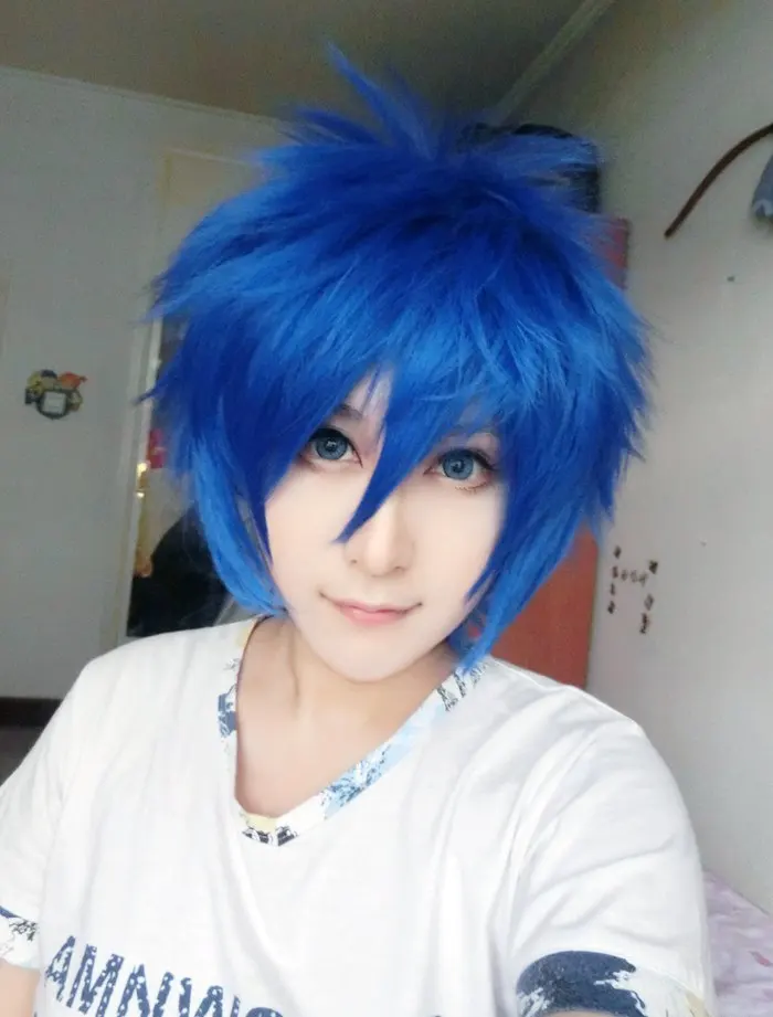 Peluca Men's parrucca mens perruque man Cosplay Wigs Designed 35cm Long