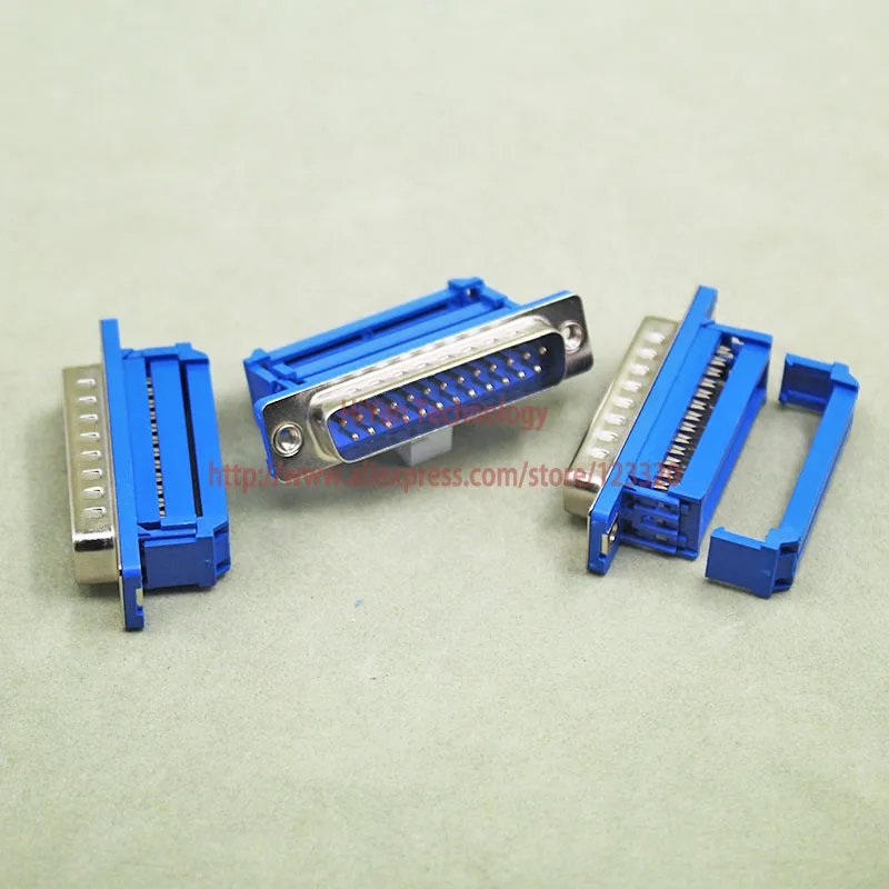 10pcs lot D SUB DIDC 25 Pin DB25 Male Head Line Pressing Type 10pcs-lot-d-sub-didc-25-pin-db25-male-head-line-pressing-type