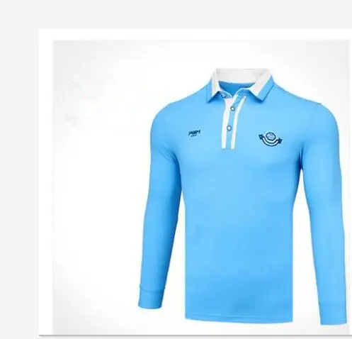 PGM осенне-зимняя одежда для гольфа мужская футболка с длинными рукавами ветрозащитная теплая одежда Для Гольфа Мужская дышащая удобная рубашка для гольфа