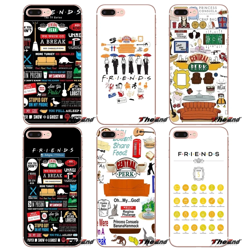 Soft Transparent Cases Cover For Samsung Galaxy J1 J2 J3 J5 J7 A3 A5 A7 2015 2016 2017 J330 J530 J730 Friends Funny Tv Show logo | Мобильные