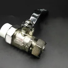 1/2 дюйма 3/4 дюйма 1 дюймов PPR клапан Медь махрово клапаны термоклей ppr трубы фитинги алюминиевая трубка разъем