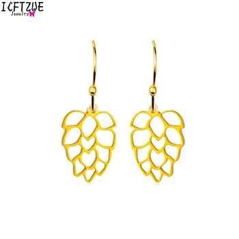 

10pairs Earrings Fashion Jewelry Gold Colour Brincos Leaf Earring For Women Wedding Gifts Pendientes Mujer Harvest Grape Earring