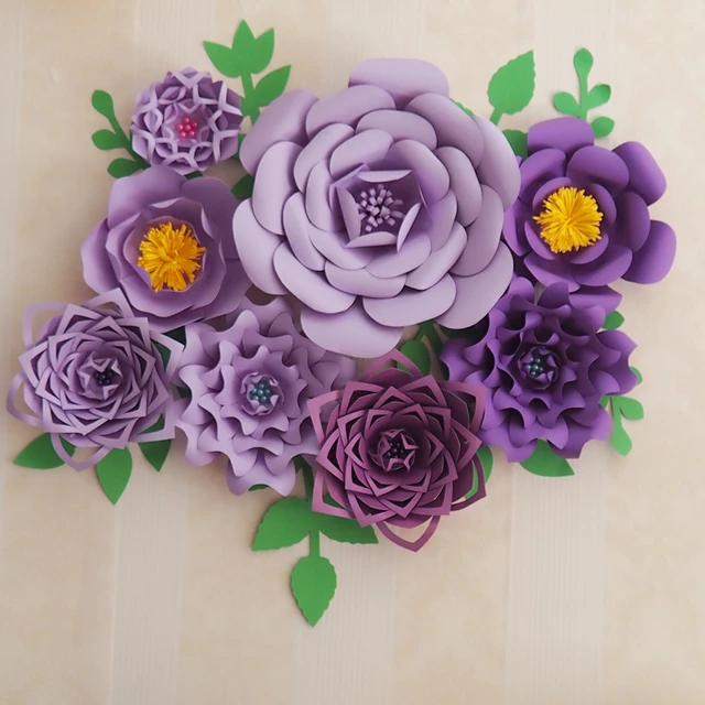 Wall decor sale paper flowers