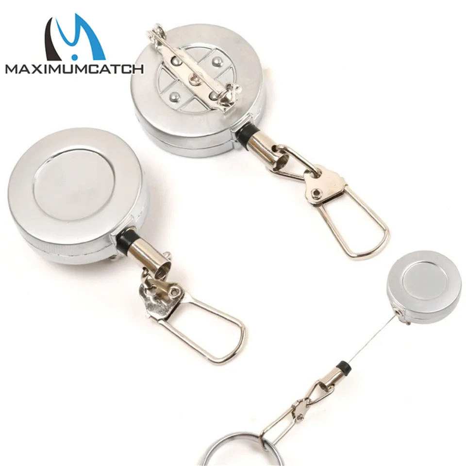 

Maximumcatch 2 Pieces Fly Fishing Tool Steel Wire Zinger Retractor Stopper Fly Fishing Accessories
