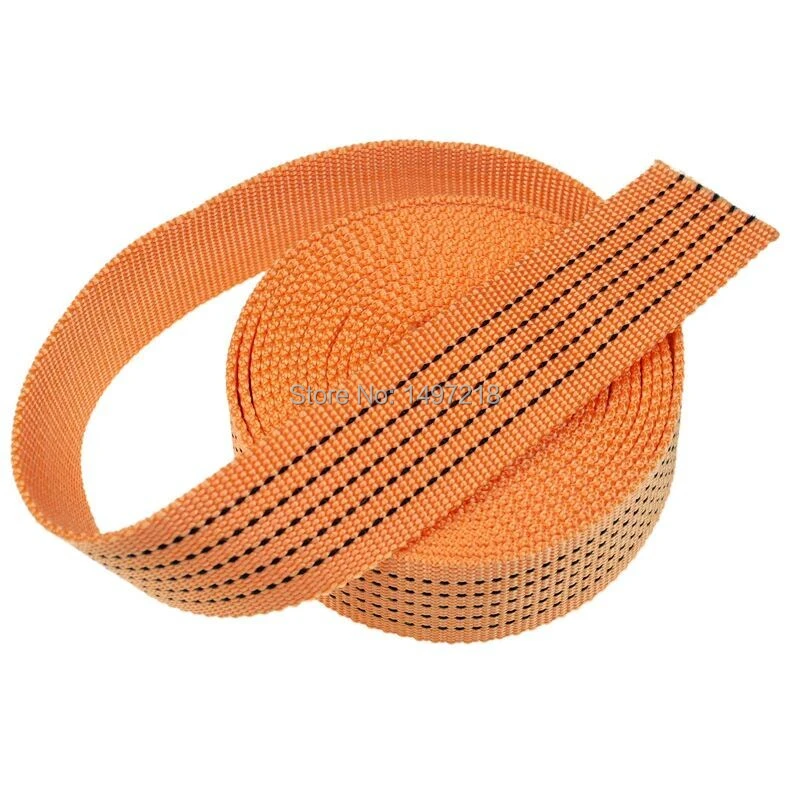 2.5cm 5meters thickening Orange Polypropylene webbing ribbon tape bias straps for bags hand made