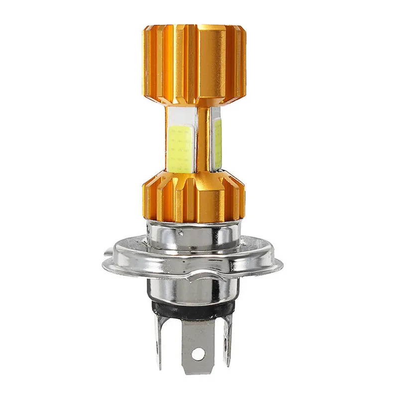 

H4 LED 3 COB Motorcycle Long Service Life Shock Resistence Safe Reliable Headlight Bulb 6000K Hi/Lo Beam Light White 2000LM 18W