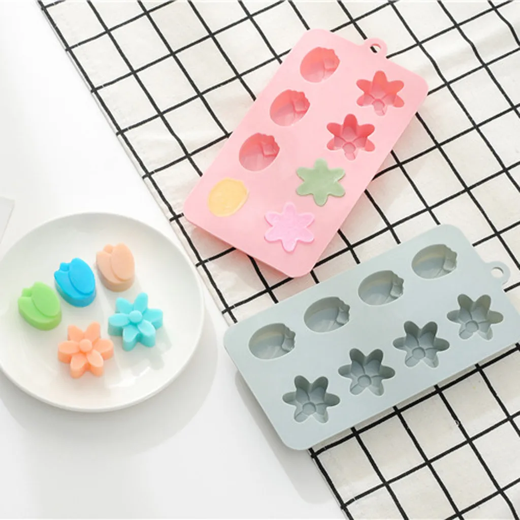 

Ice Cream Tools Silicone Shape Cake Cookie Chocolate Mould Ice Tray Mold Baking Tray 3D Ice Cube Tray