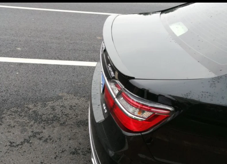 Для Toyota Camry V50 V55 2012- задний спойлер высокого качества ABS Материал Черный цвет Автомобильный задний Багажник крыло задний спойлер