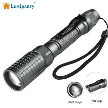 

LumiParty T6 LED Tactical Flashlight 3800Lumens LED Lights Torch Zoomable Waterproof Lamp Camping Hiking Flashlight
