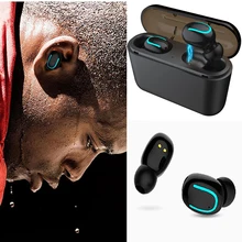 Q32 СПЦ блютуз наушники беспроводные Водонепроницаемый Беспроводной гарнитура Bluetooth стерео наушники с 1500 mah charging box