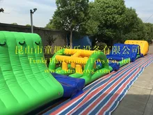 Aqua run water park water slide obstacle inflatable water obstacle for pool