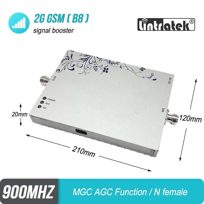 Free Shipping Powerful 75dB 2G/3G/4G 900mhz Signal Booster GSM UMTS LTE 900 Band 8 900 Repeater Amplifier for Europe & Asia #5+1