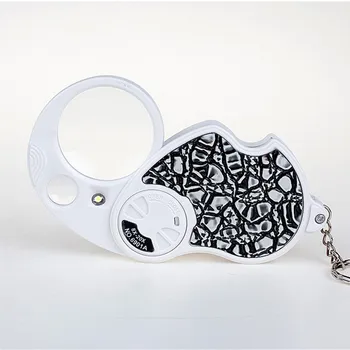 

8X, 20X Double Lens Pocket Magnifier Portable Loupe Magnifying Glass for Identification