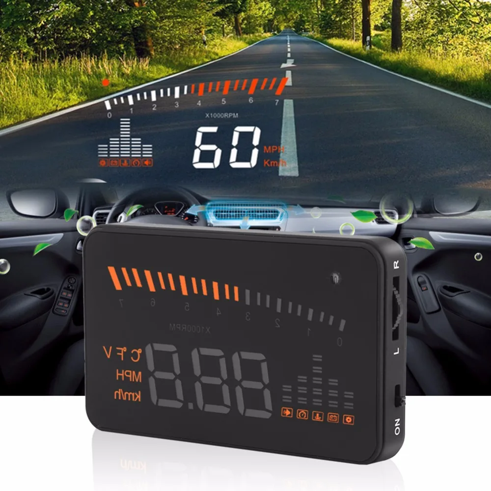 

X5 HUD Head Up Display Car HUD Head Up Display Car Styling Speed Alarm OBD II Head-up Display OBD2 Interface Promotion Original