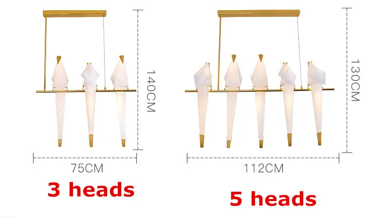 Современный светодиодный подвесной светильник в виде птицы, лофт, оригами, кран, птица, светодиодный подвесной светильник для магазина, бара, фойе, Домашнего Дизайна, подвесной светильник