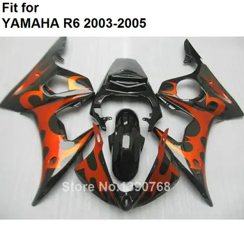 

Motorcycle unpainted bodywork fairing kit for Yamaha YZFR6 2003 2004 2005 red black fairings YZF R6 03 04 05 BC50