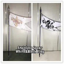 [Сток] аниме Fate Grand Order фигурка Joan of arc из нержавеющей копья белый и черный флаг Косплей Реквизит Высокое качество