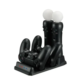 

2017 New Dual USB Charging Dock Station For Sony PS4 VR Controllers and PS Move, 4 in 1 Play station