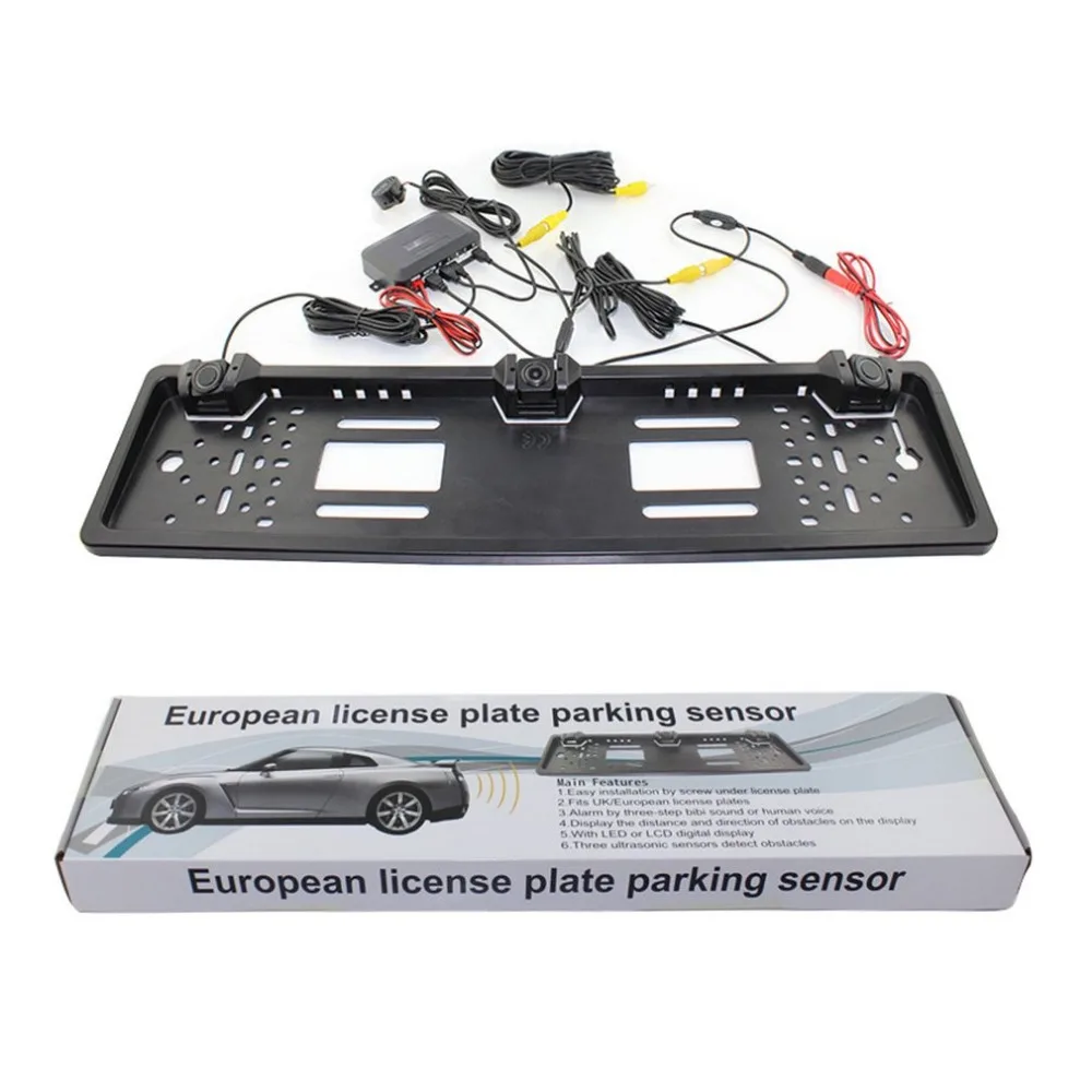 

Car Licence Plate Camera Parking Sensor LED Display Universal Video Parking Assistance Reversing Radar Rear View Alarm System