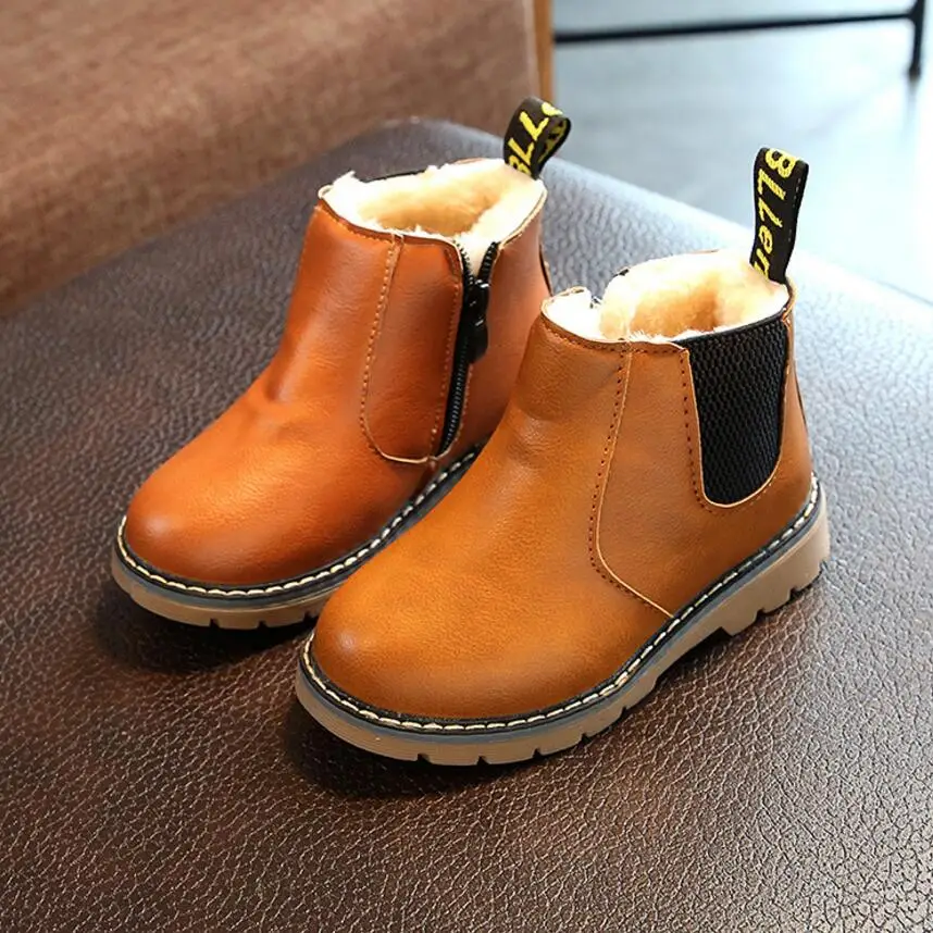 

Kids Shoes Boys Boots New Autumn Winter Gentleman Fashion Martin Boys Shoes Kids Soft Outdoor Girls Boots Shoes