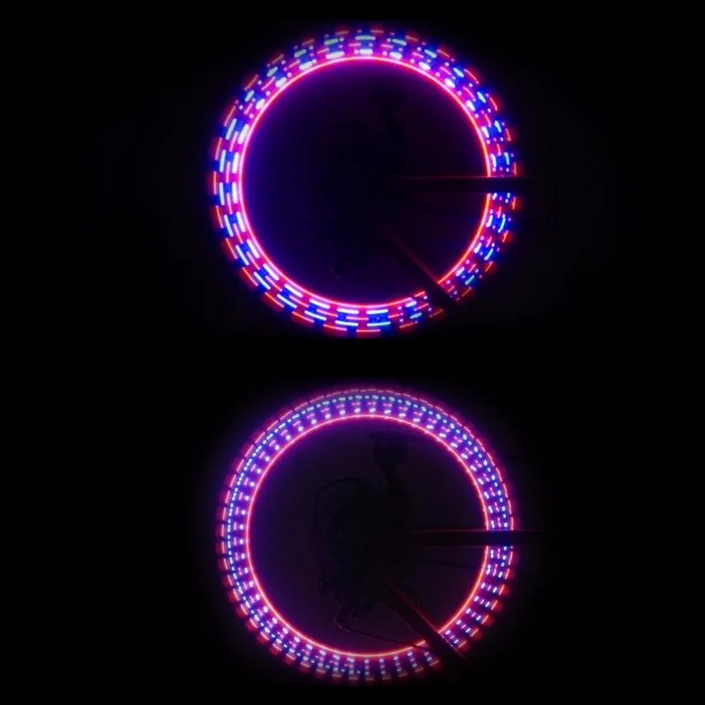 

PC IP55 Cycling Bike Bicycle Tire Wheel Valve Led Flash Light With 32 Kinds Changes Drop Shipping