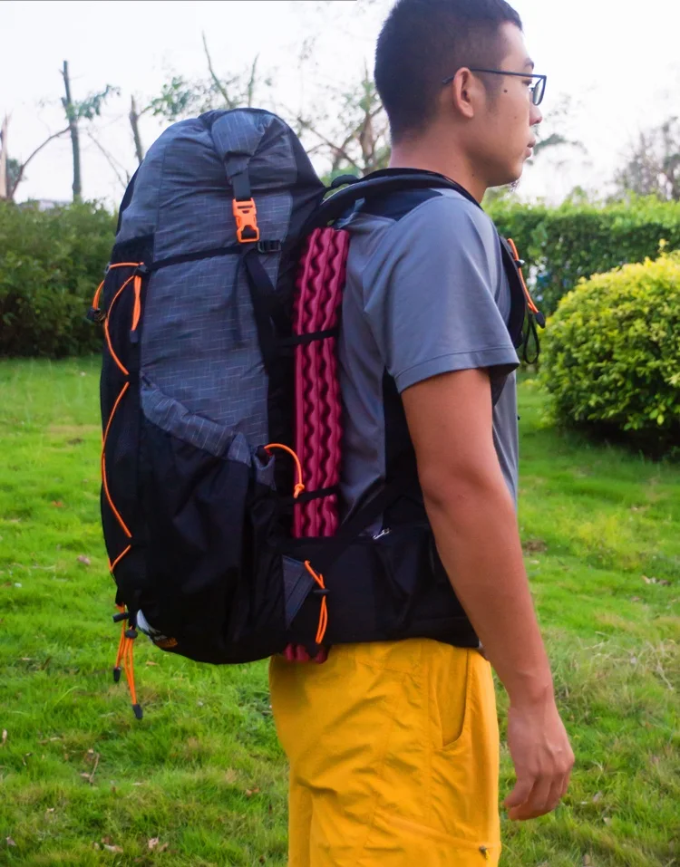 Уличный спортивный рюкзак для кемпинга, походов, ультралегкий водостойкий рюкзак для альпинизма, бескаркасные рюкзаки 40л+ 16л 900 г