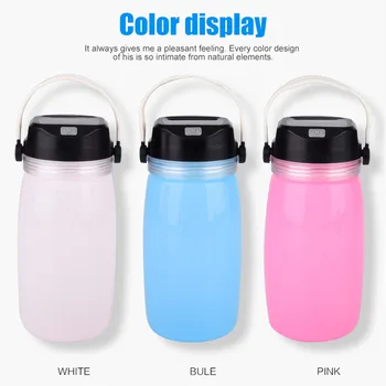 

LED Solar Camping Light Chargeable Silicone Storage Bottle for Hiking Camping Fishing Garden ALI88
