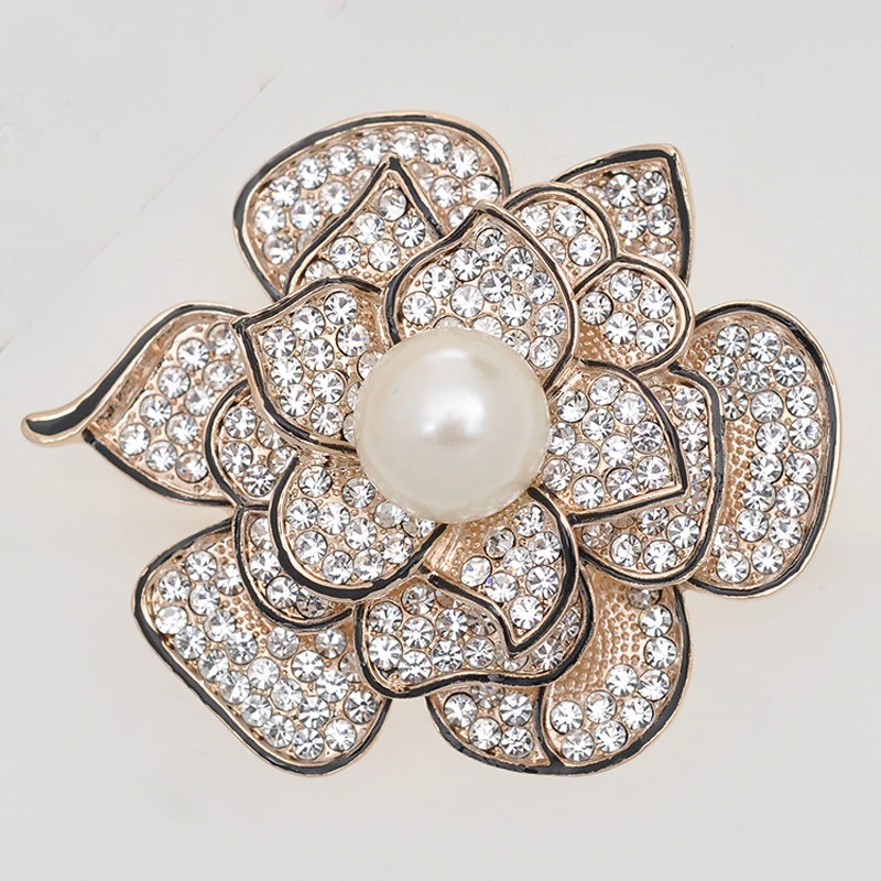 Camellia Pearl Brooch Pin Women Suit Accessories/wholesale/2015 New