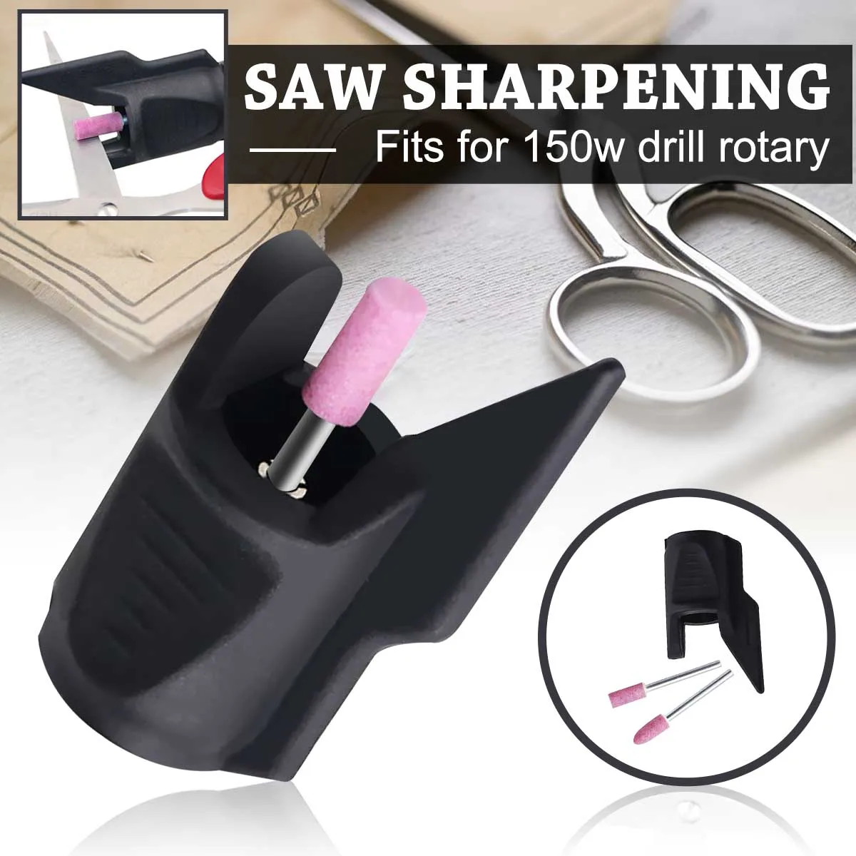 

Sharpening Attachment Electric Rotary Power Drill Adapter Grinding Polishing Bit Electric Grinding Knife Chain Tool Saw Sharpen