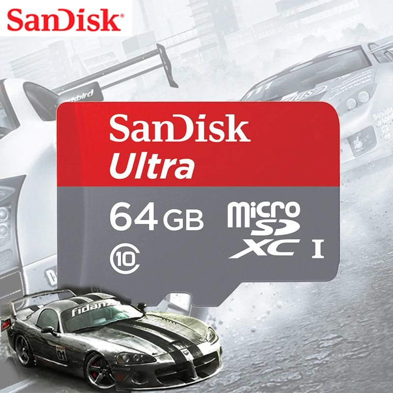 SanDisk ультра Оригинальная карта памяти 256 ГБ 128 Гб 64 SDXC 32 16 SDHC usb flash C10 micro sd TF карты