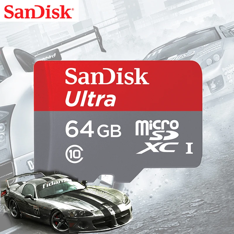 SanDisk Ultra Original memory card 256GB 128GB 64GB SDXC 32GB 16GB SDHC usb flash C10 micro 1