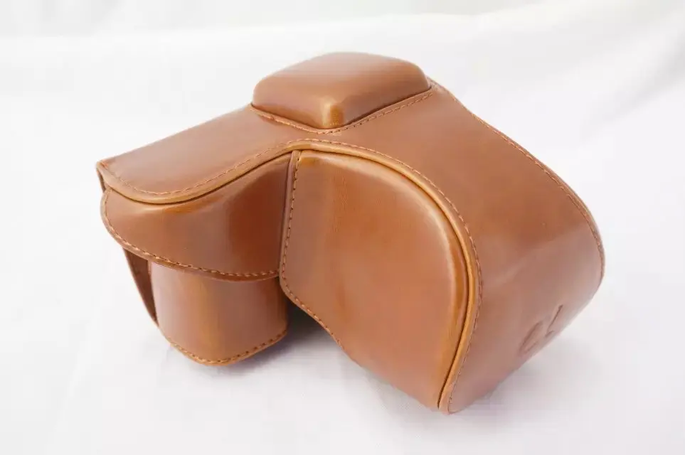 hiking camera backpack New Retro Vintage Pu Leather camera Bag For Sony NEX 5N Nex 5T Nex 5R  camera Case With Strap Black Coffee Brown Red designer camera bags