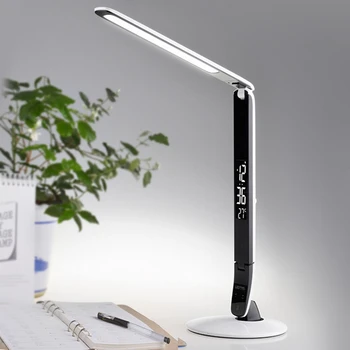 

Clock Bed Study Living Room lighting/ USB Rechargeable Smart Touch Sensor Office calendar table lamp light